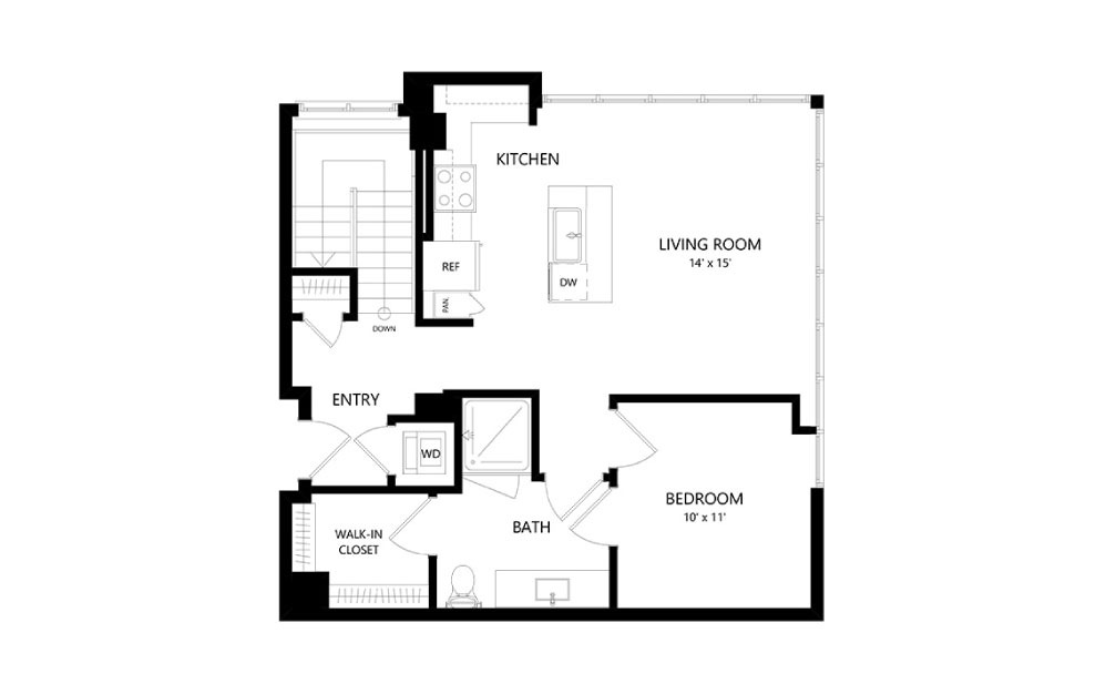 Live Park Live and Work Apartment -- Patio/Balcony in select apartments
