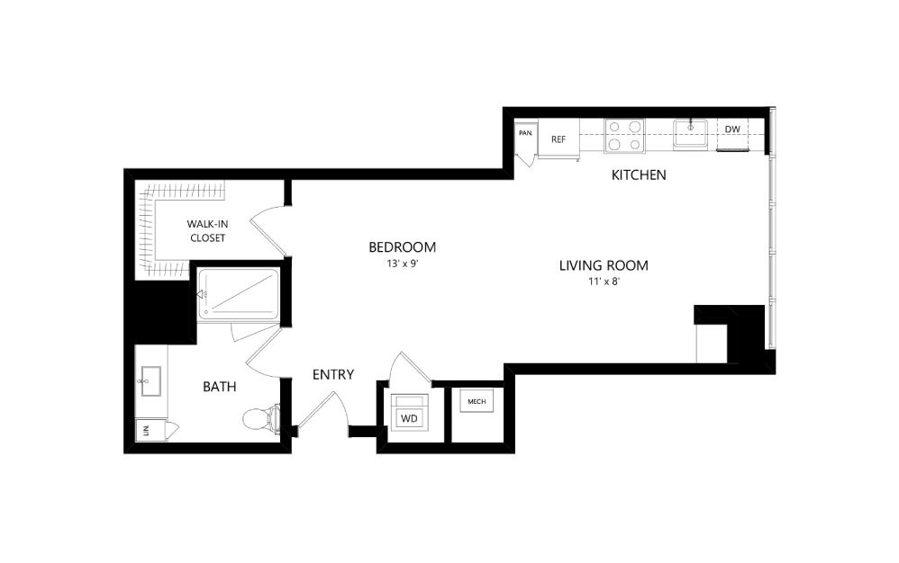 Live Park Studio Apartment -- Patio/Balcony in select apartments
